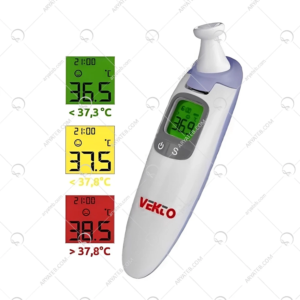 تب سنج دیجیتالی گوش پیشانی وکتو DET-215